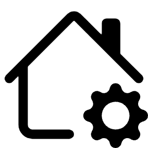 House Gear Icon from Bootstrap Set