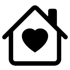 House Heart Icon from Bootstrap Set