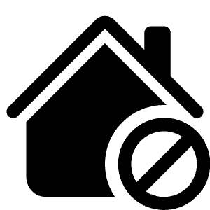 House Slash Fill Icon from Bootstrap Set