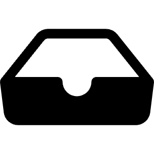 Inbox Fill Icon from Bootstrap Set