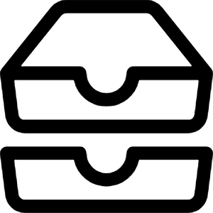 Inboxes Icon from Bootstrap Set