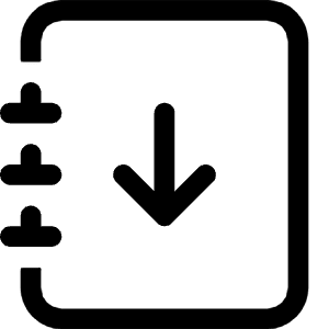 Journal Arrow Down Icon from Bootstrap Set