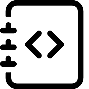 Journal Code Icon from Bootstrap Set