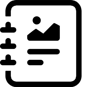 Journal Richtext Icon from Bootstrap Set