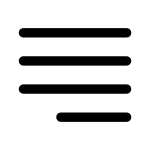 Justify Right Icon from Bootstrap Set