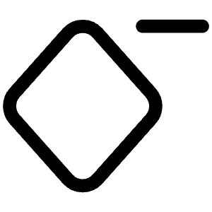 Keyframe Minus Icon from Iconoir Regular Set