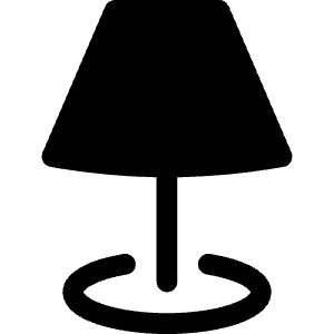 Lamp Fill Icon from Bootstrap Set