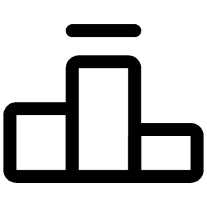 Leaderboard Icon from Iconoir Regular Set