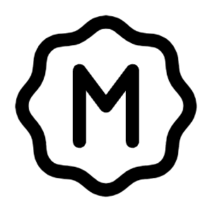 Letter M Waves Icon from Mynaui Line Set