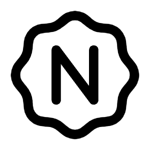Letter N Waves Icon from Mynaui Line Set