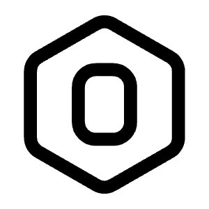 Letter O Hexagon Icon from Mynaui Line Set