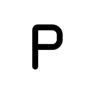 Letter P Icon from Mynaui Line Set