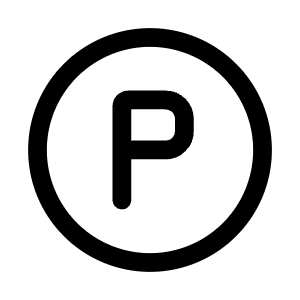 Letter P Circle Icon from Mynaui Line Set