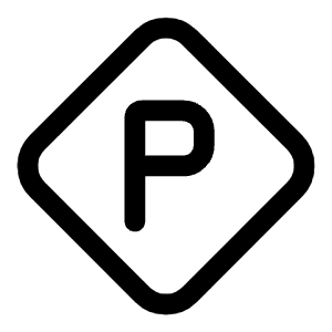 Letter P Diamond Icon from Mynaui Line Set