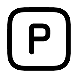 Letter P Square Icon from Mynaui Line Set