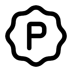 Letter P Waves Icon from Mynaui Line Set