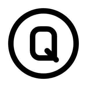Letter Q Circle Icon from Mynaui Line Set