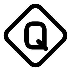Letter Q Diamond Icon from Mynaui Line Set