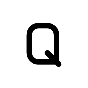 Letter Q Icon from Mynaui Line Set