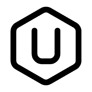 Letter U Hexagon Icon from Mynaui Line Set