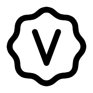 Letter V Waves Icon from Mynaui Line Set