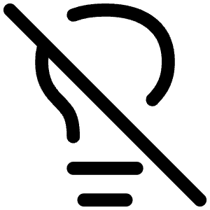 Light Bulb Off Icon from Iconoir Regular Set