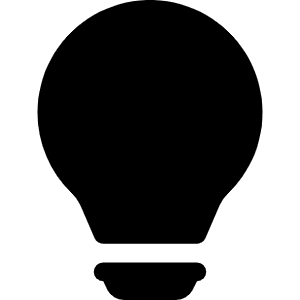 Lightbulb Fill Icon from Bootstrap Set
