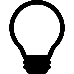 Lightbulb Icon from Bootstrap Set