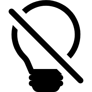 Lightbulb Off Icon from Bootstrap Set