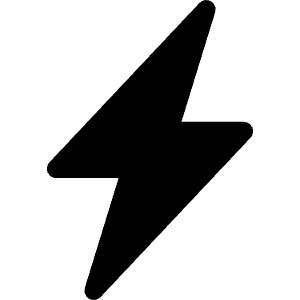 Lightning Charge Fill Icon from Bootstrap Set