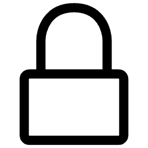 Lock Icon from Iconoir Regular Set
