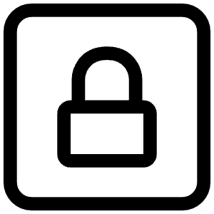 Lock Square Icon from Iconoir Regular Set