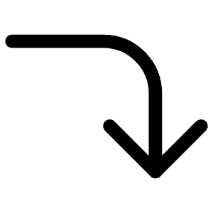 Long Arrow Right Down Icon from Iconoir Regular Set