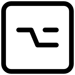 Mac Option Key Icon from Iconoir Regular Set