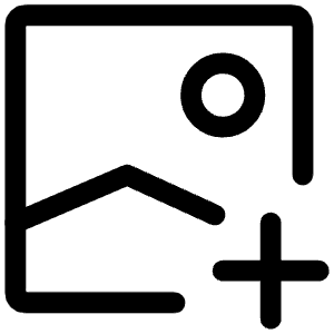 Media Image Plus Icon from Iconoir Regular Set