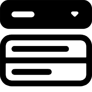 Menu Button Wide Fill Icon from Bootstrap Set
