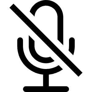 Mic Mute Icon from Bootstrap Set