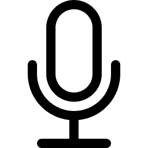 Mic Icon from Bootstrap Set