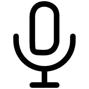 Microphone Icon from Iconoir Regular Set