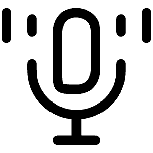 Microphone Speaking Icon from Iconoir Regular Set