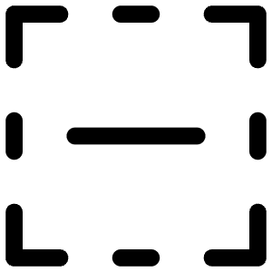 Minus Square Dashed Icon from Iconoir Regular Set