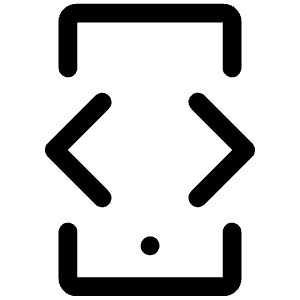 Mobile Dev Mode Icon from Iconoir Regular Set