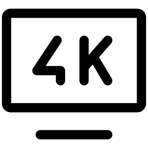 Modern Tv 4k Icon from Iconoir Regular Set