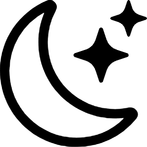 Moon Stars Icon from Bootstrap Set