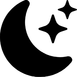 Moon Stars Fill Icon from Bootstrap Set