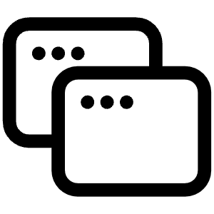 Multi Mac Os Window Icon from Iconoir Regular Set