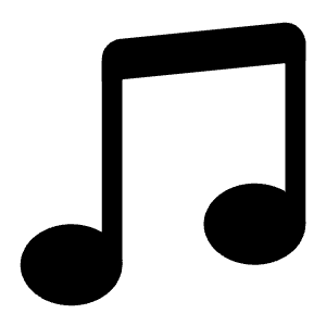 Music Note Beamed Icon from Bootstrap Set