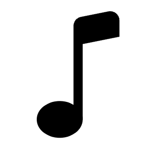 Music Note Icon from Bootstrap Set