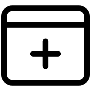 New Tab Icon from Iconoir Regular Set