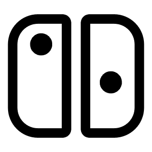 Nintendo Switch Icon from Iconoir Regular Set